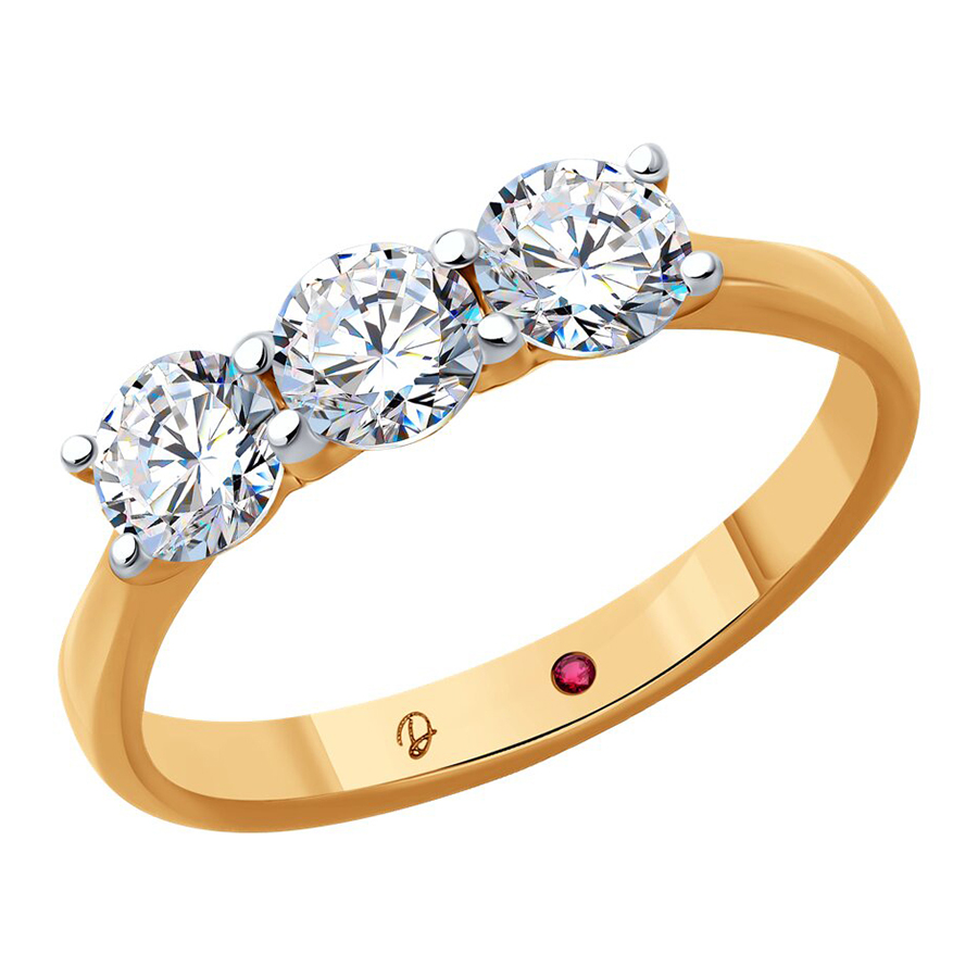 Кольцо, золото, рубин, 51-210-02403-1